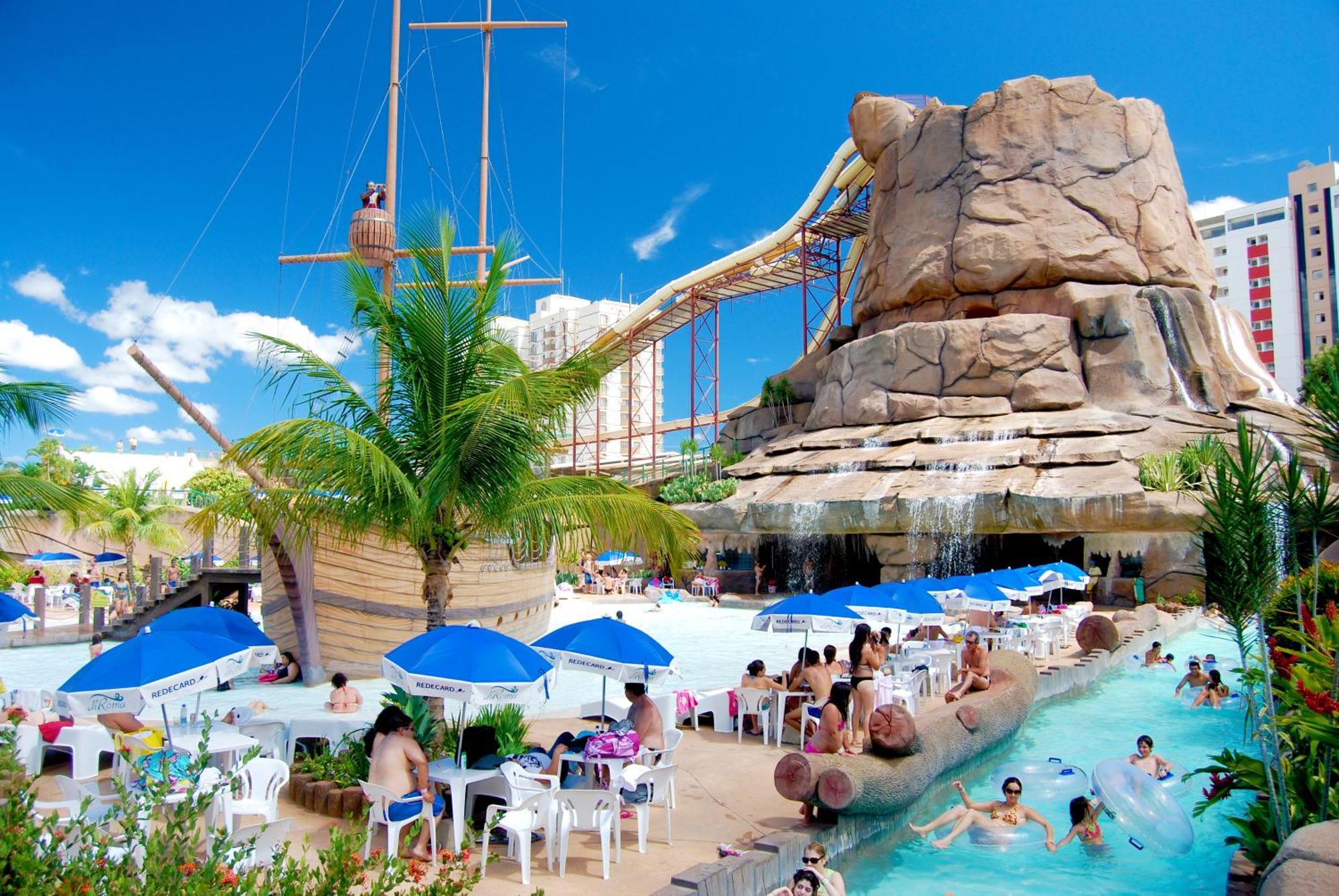 Spazzio Diroma Com Acesso Ao Acqua Park, Splash E Slide Caldas Novas Exteriör bild